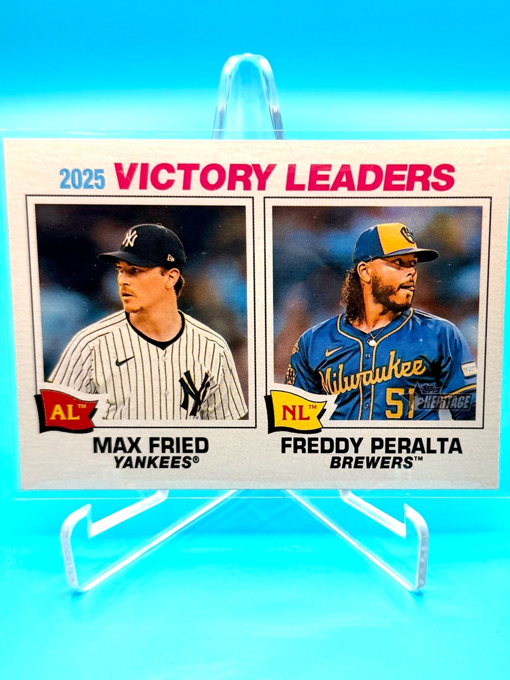 2026 Topps Heritage 🔥2025 Victory Leaders Max Fried + Freddy Peralta! 🤩 #5